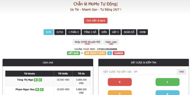 Chẵn lẻ Momo là game như thế nào?